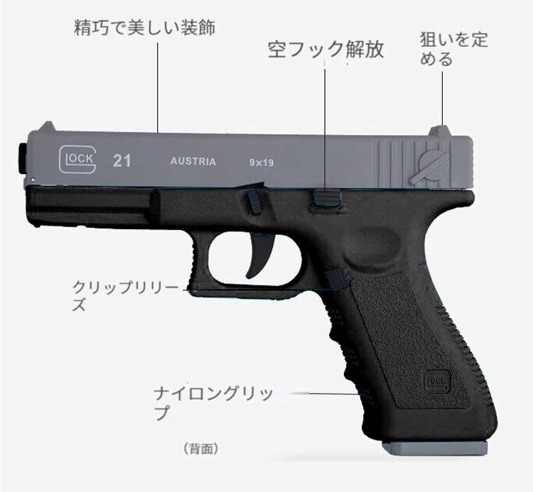 UDLtoy トイガン、グロック トイガン，モデルガン，排莢式