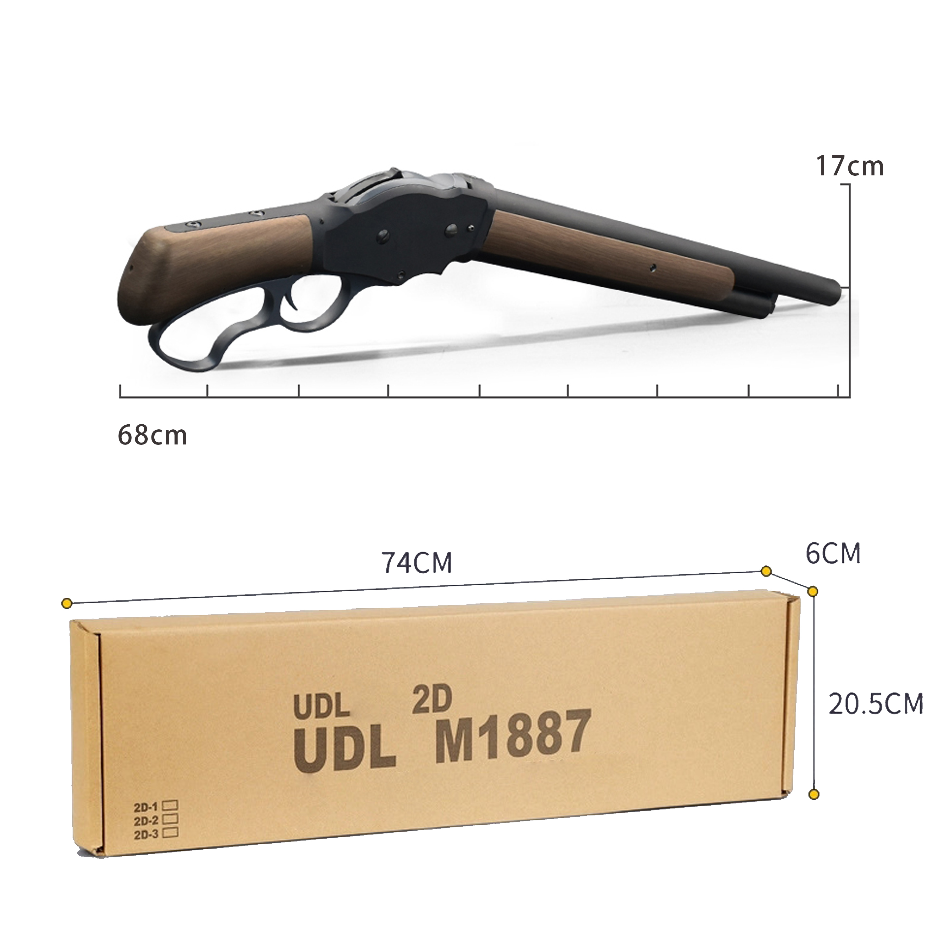 UDL ショットガン風おもちゃ銃 散弾銃 レバーア ショットガン エアガン ウィンチェスター M1887 スポンジ弾、スナイパーライフル、 98K、スポンジ銃、スポンジガン，トイガン、ショットガン おもちゃ、銃、 14歳以上向け U DAO LI正規品