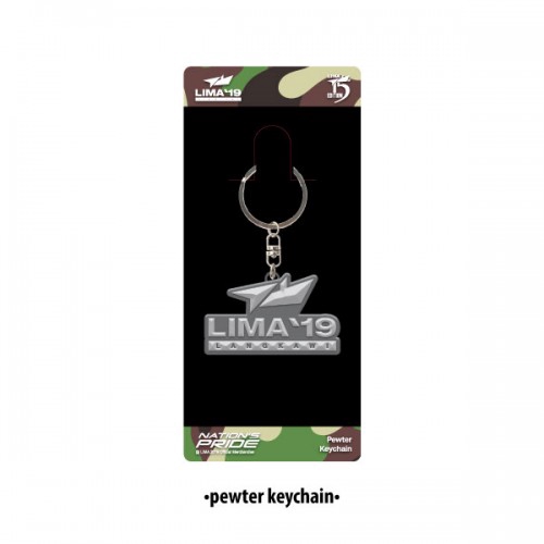 LIMA19 Pewter keychain