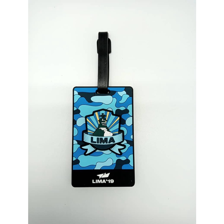 LIMA'19 Rubberised Luggage Tag