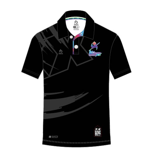 Sukan Malaysia XX MSN 2022 - LIMITED EDITION POLO SHIRT BLACKOUT, BLACK and WHITE