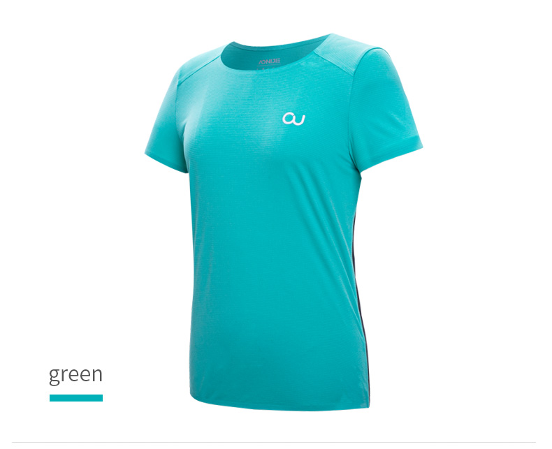 AONIJIE Ladies Seamless Italian Bonding and Gluing Technology Running Sport Shirt-PACE