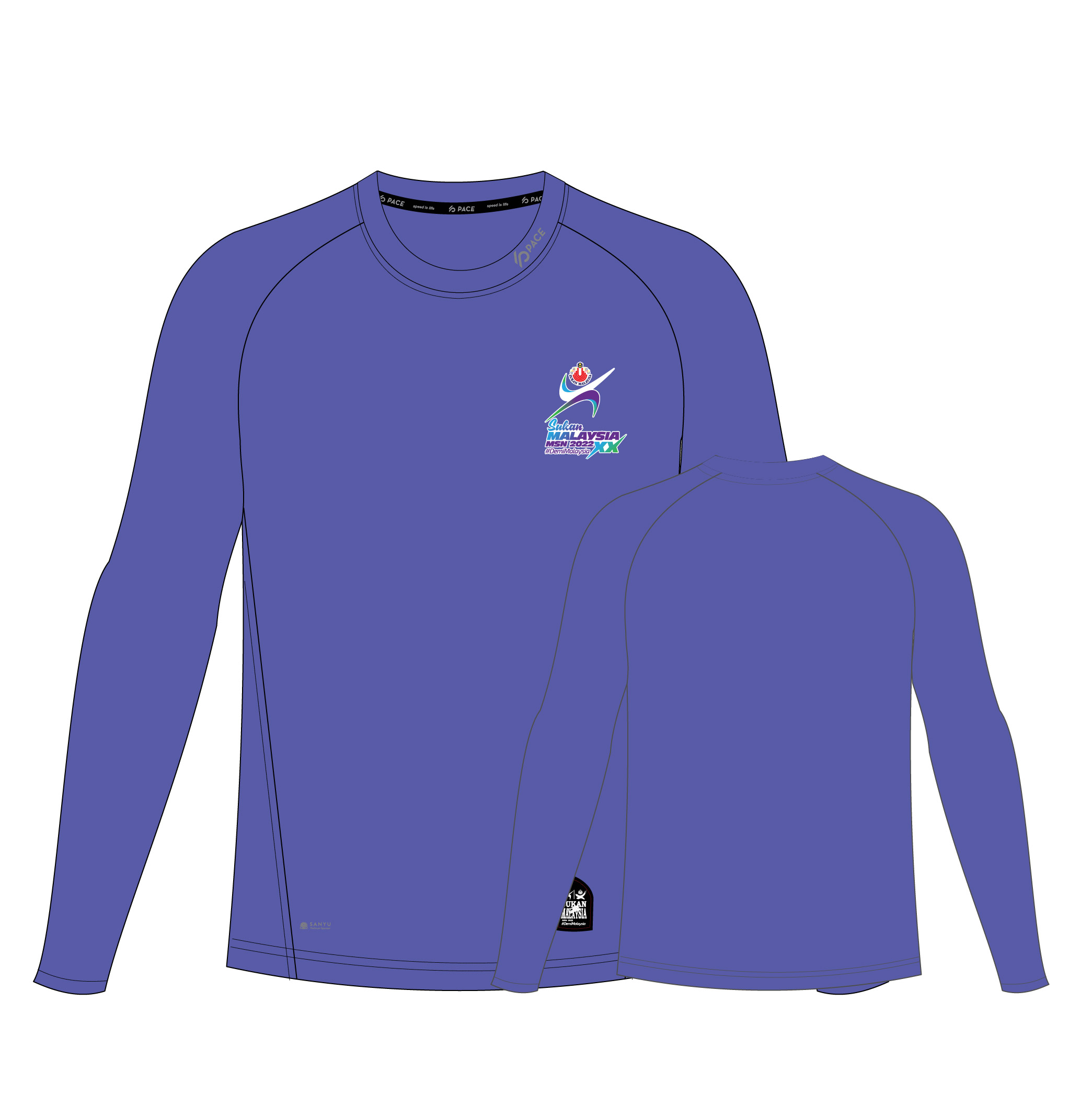 Sukan Malaysia XX MSN 2022 - SUKMA T-SHIRT ClimaFIt -PACE