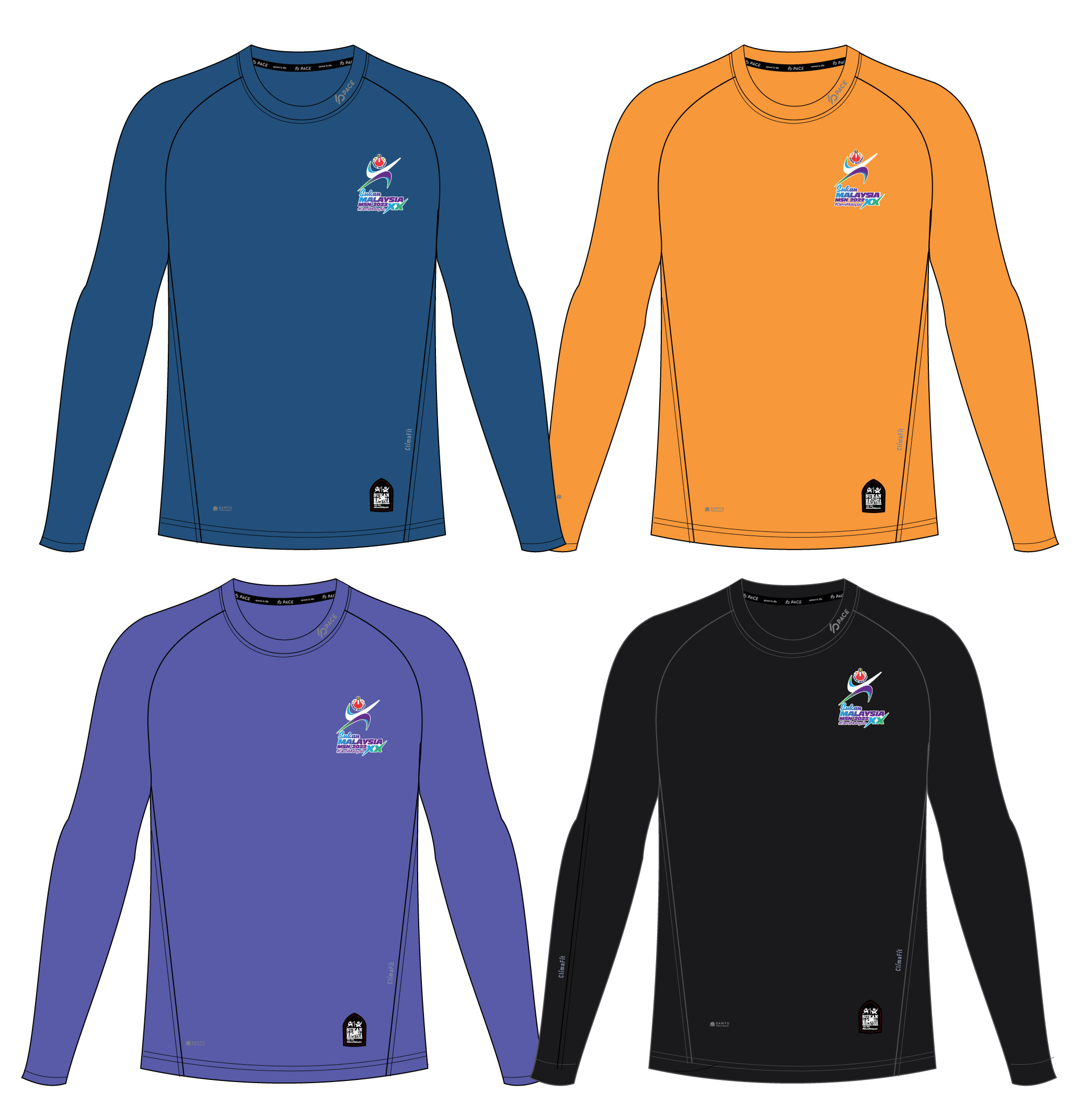 Sukan Malaysia XX MSN 2022 - SUKMA T-SHIRT ClimaFIt -PACE
