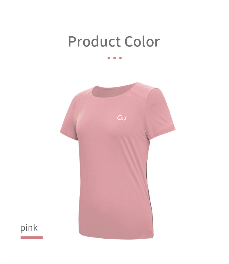 AONIJIE Ladies Seamless Italian Bonding and Gluing Technology Running Sport Shirt-PACE