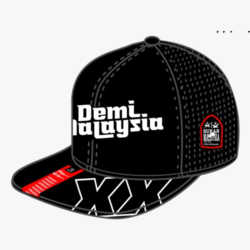 Sukan Malaysia XX MSN 2022 SUKMA SNAPBACK CAP - BLACK AND WHITE