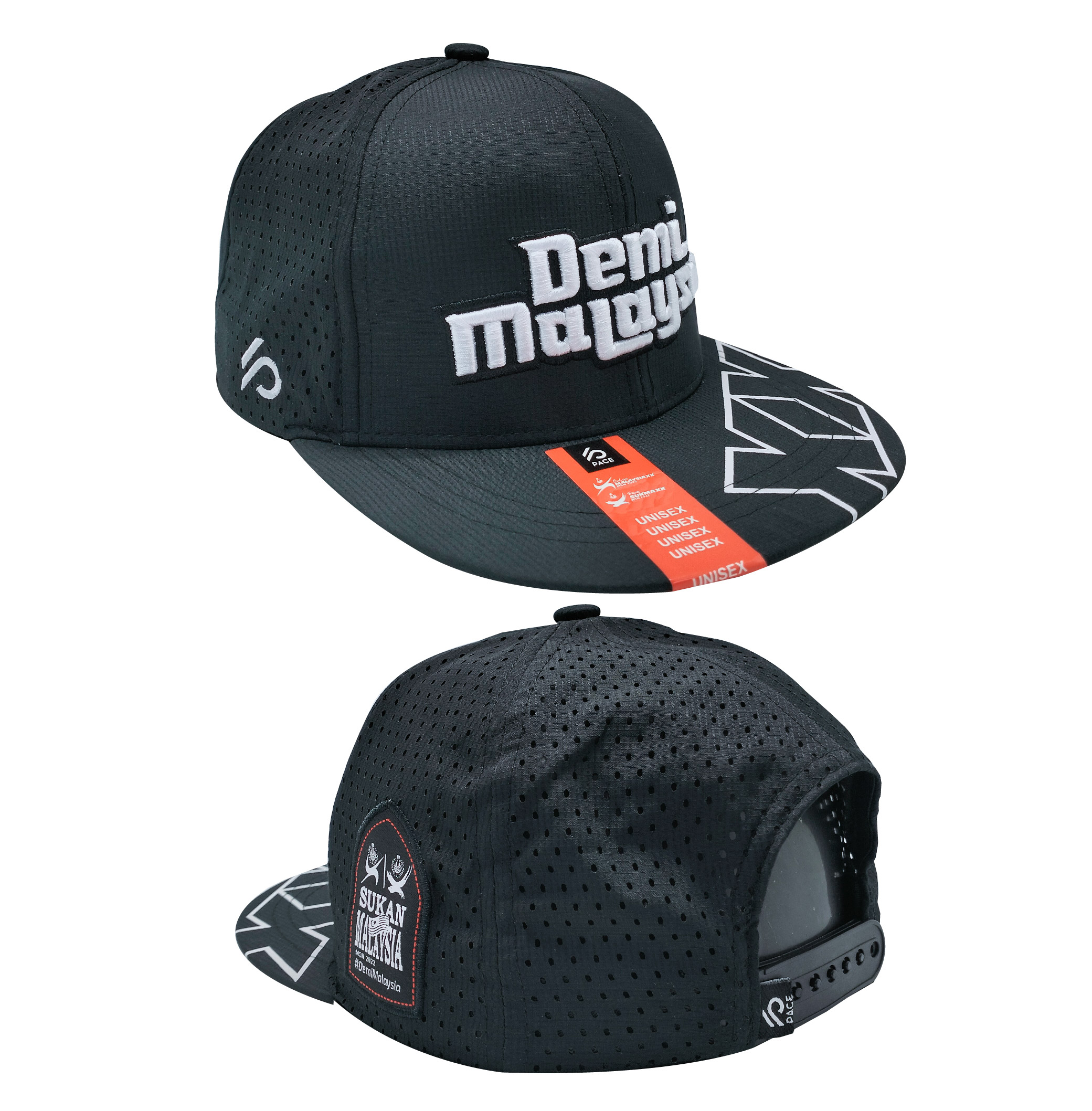Sukan Malaysia XX MSN 2022 SUKMA SNAPBACK CAP - BLACK - DEMI MALAYSIA