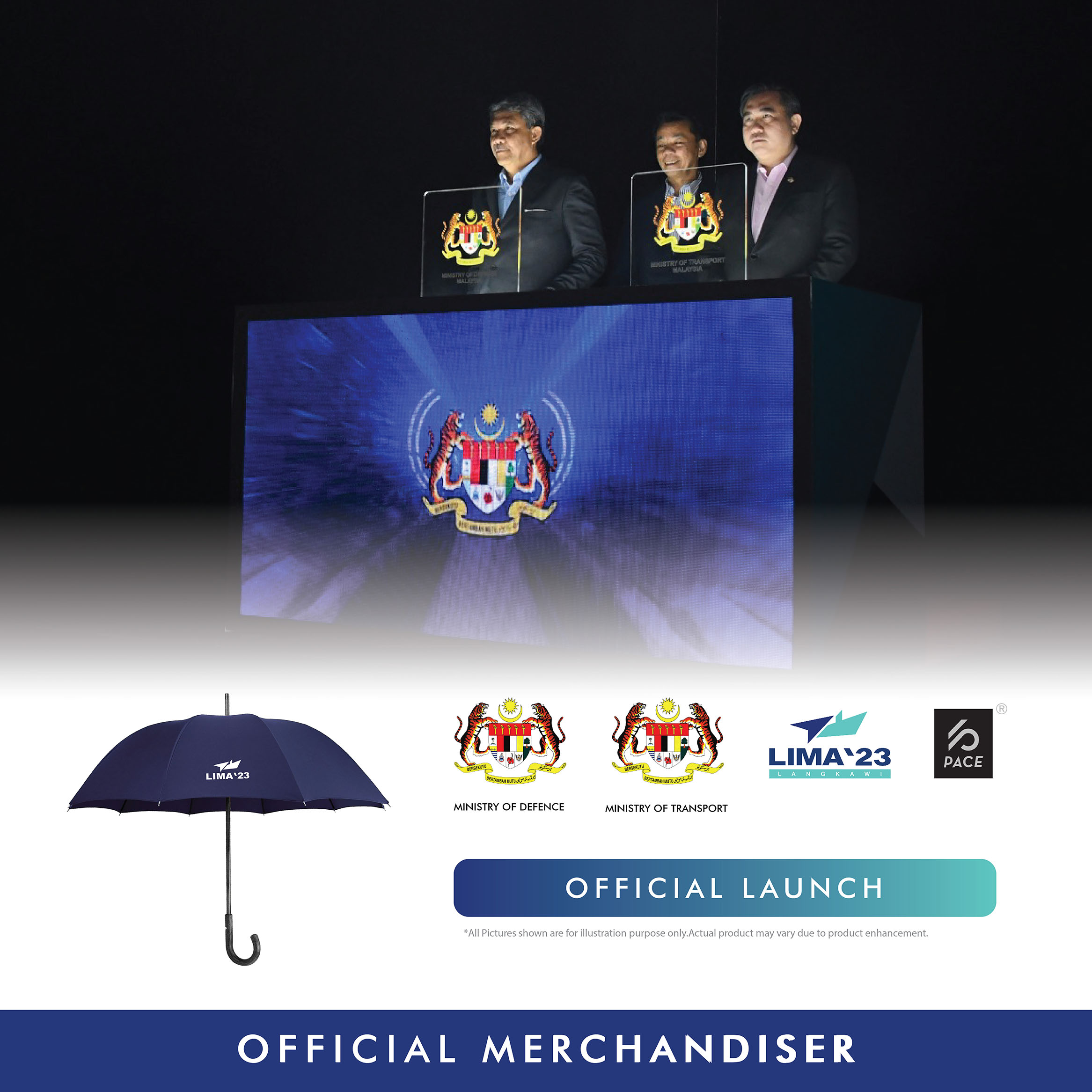 LIMA23 umbrella 24 inchi