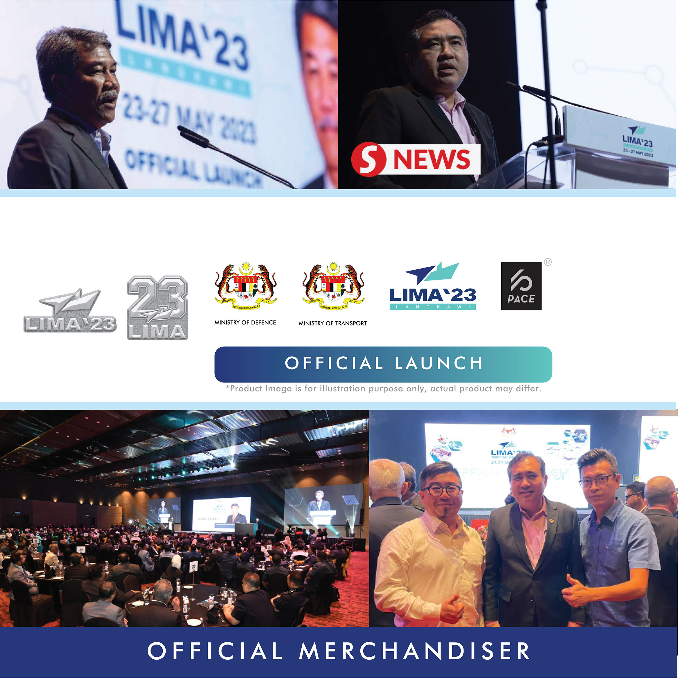 LIMA23 3D Metal Collar Pin 