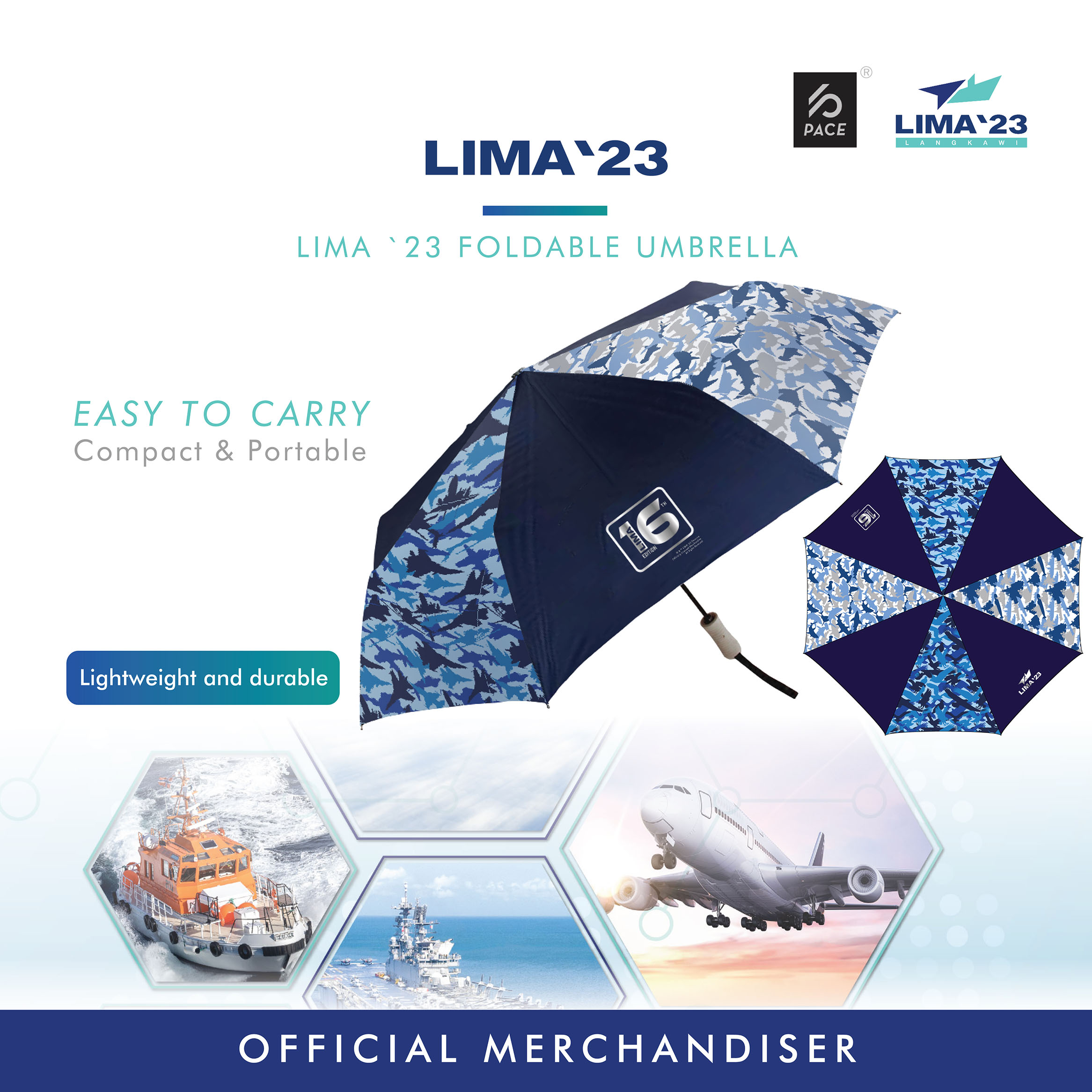 LIMA23 Foldable Umbrella 57cm