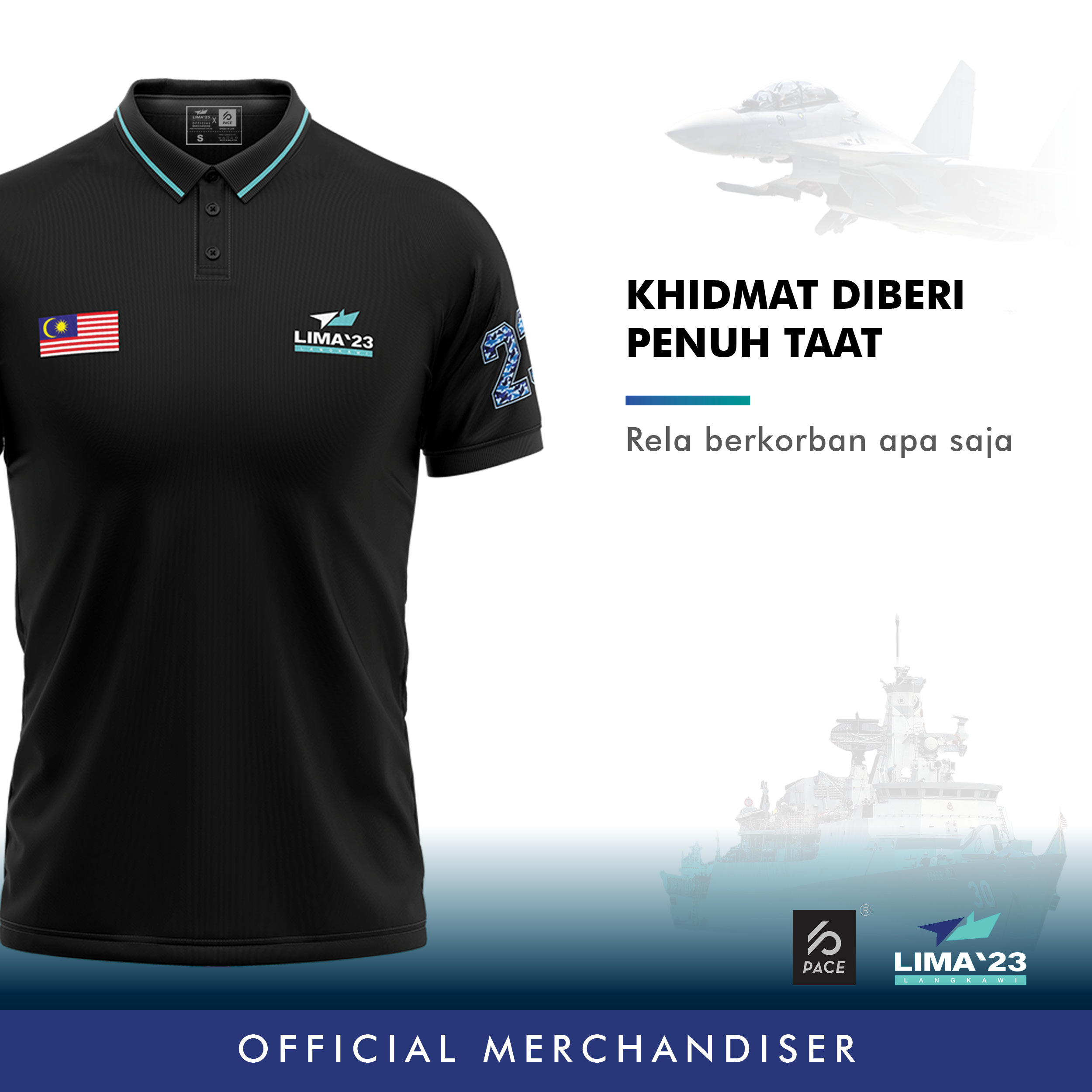 LIMA'23 Classic Polo Tee Black