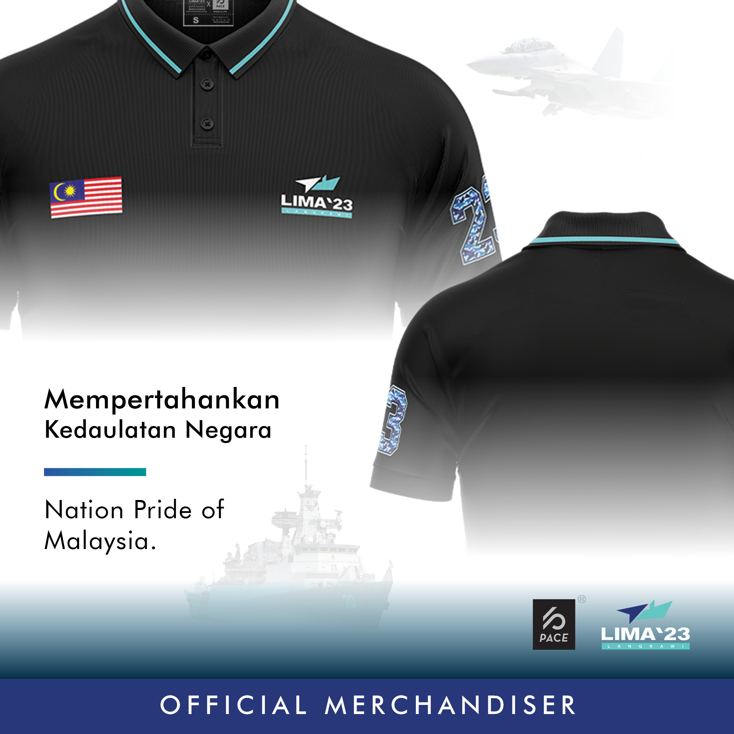 LIMA'23 Classic Polo Tee Black