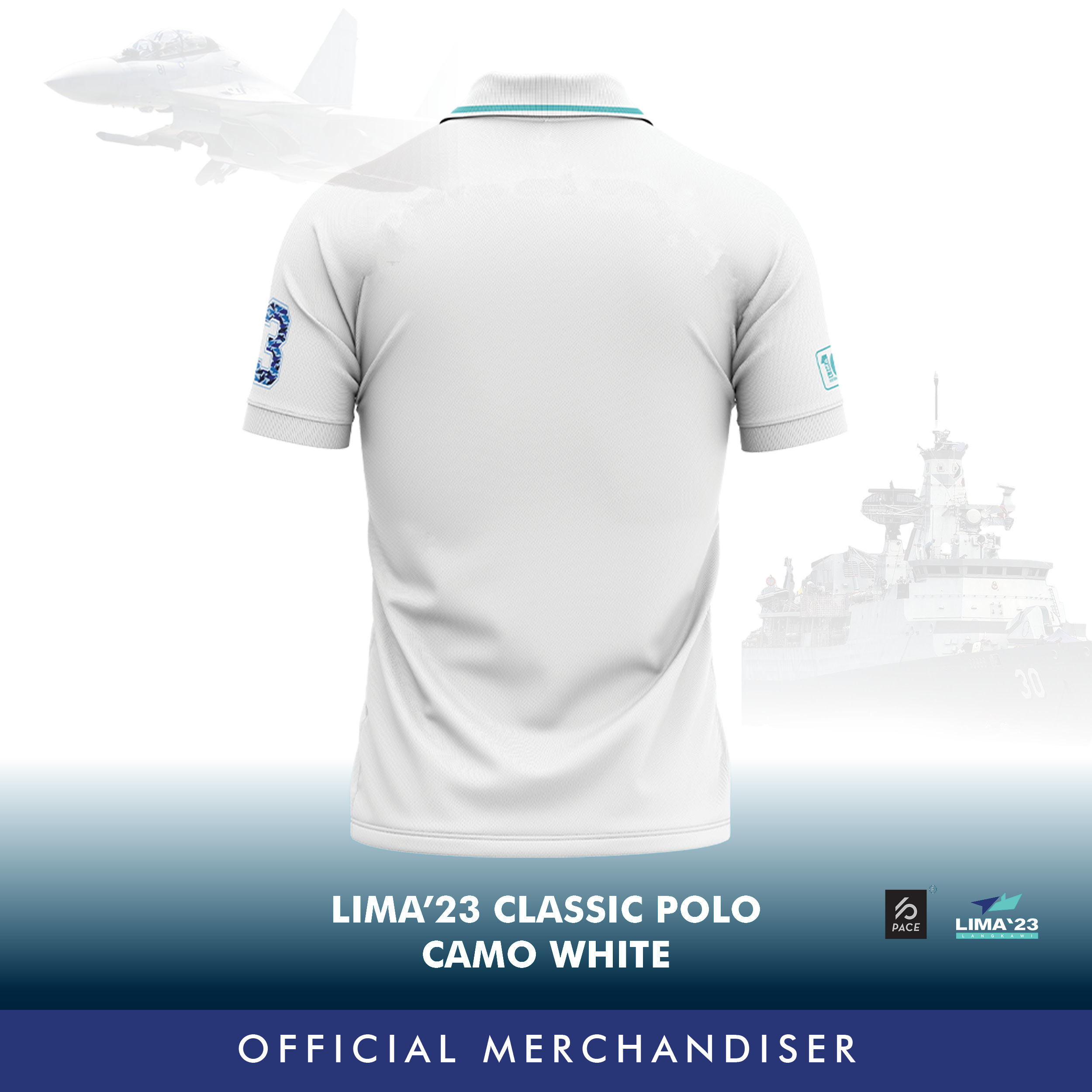 LIMA'23 Classic Polo Tee White