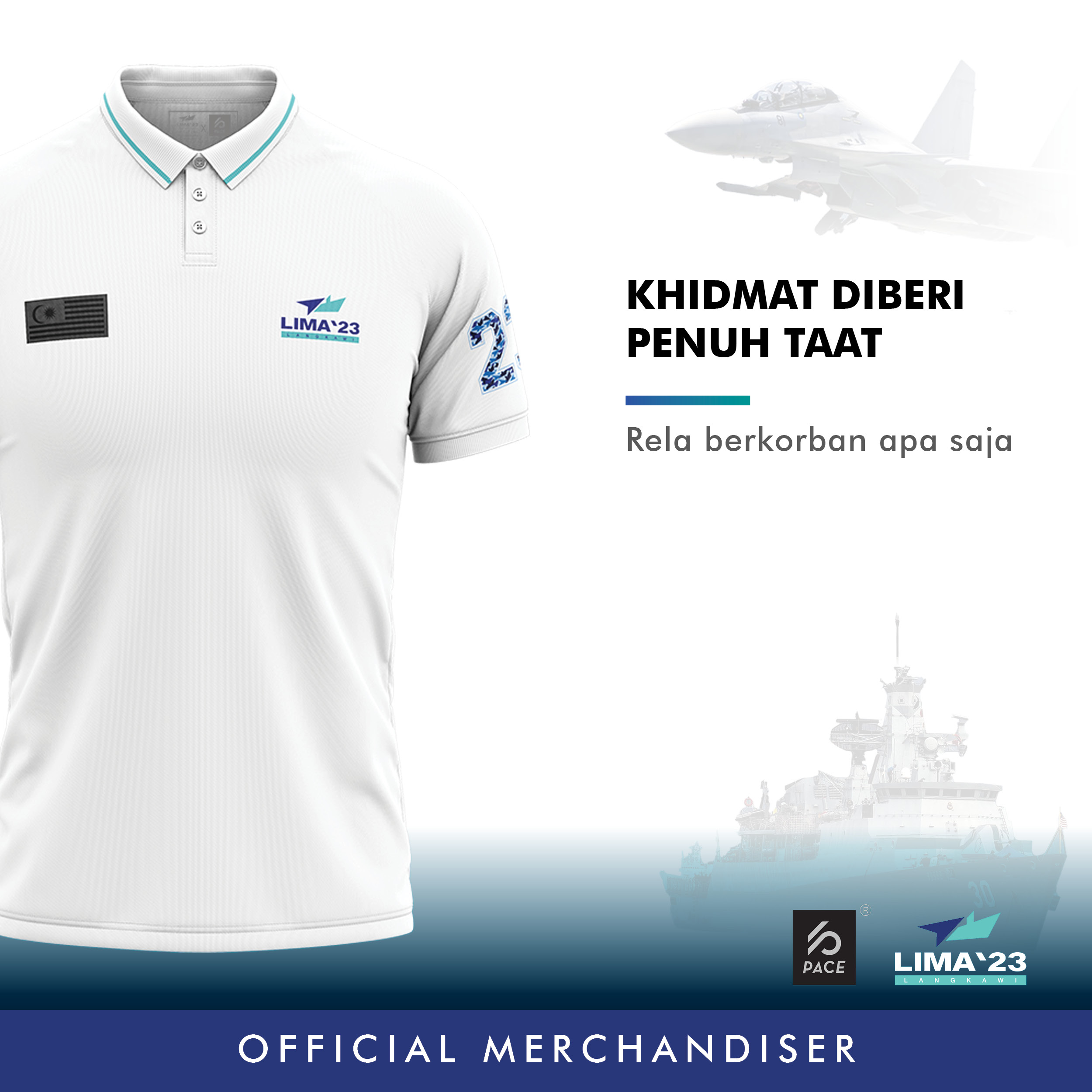 LIMA'23 Classic Polo Tee White