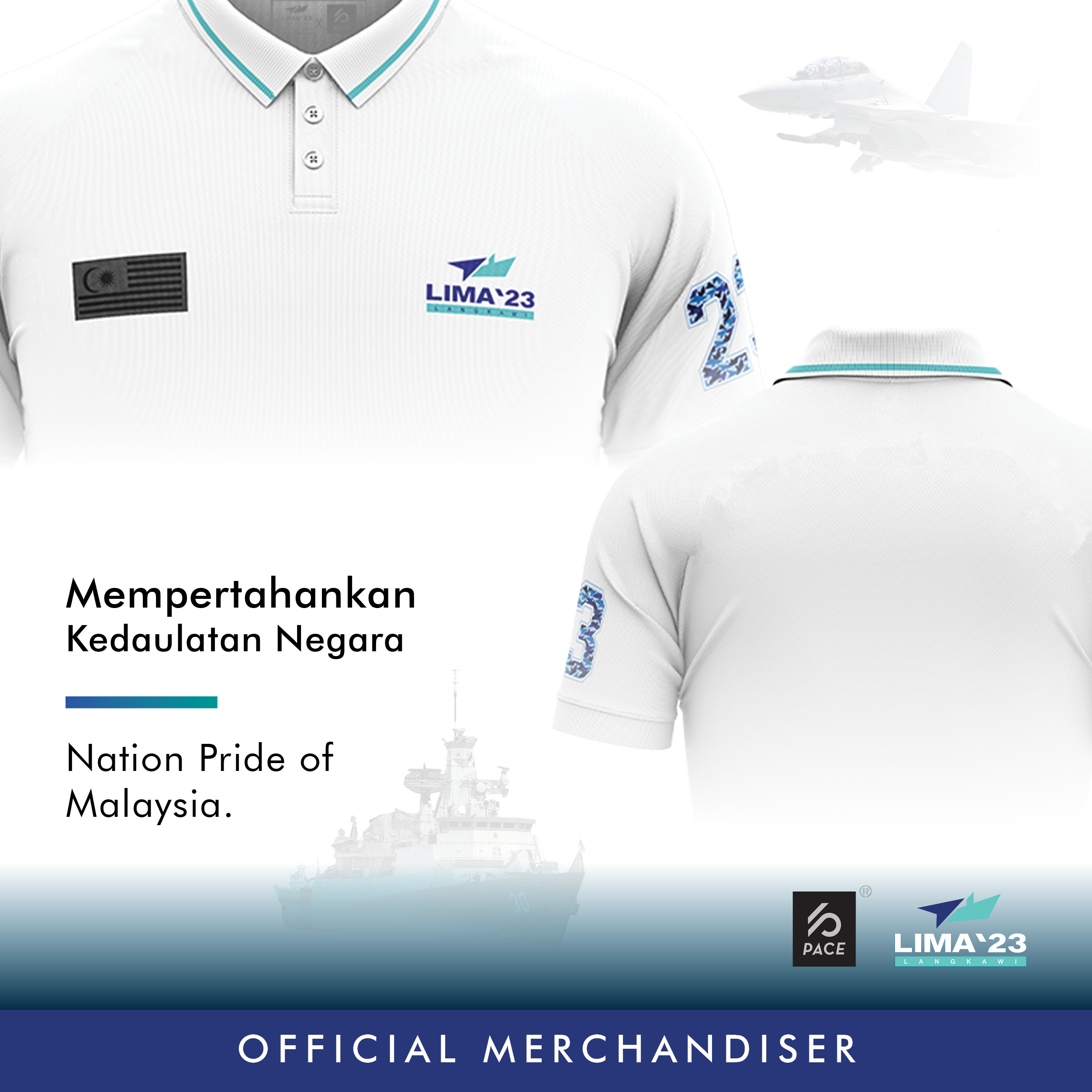 LIMA'23 Classic Polo Tee White