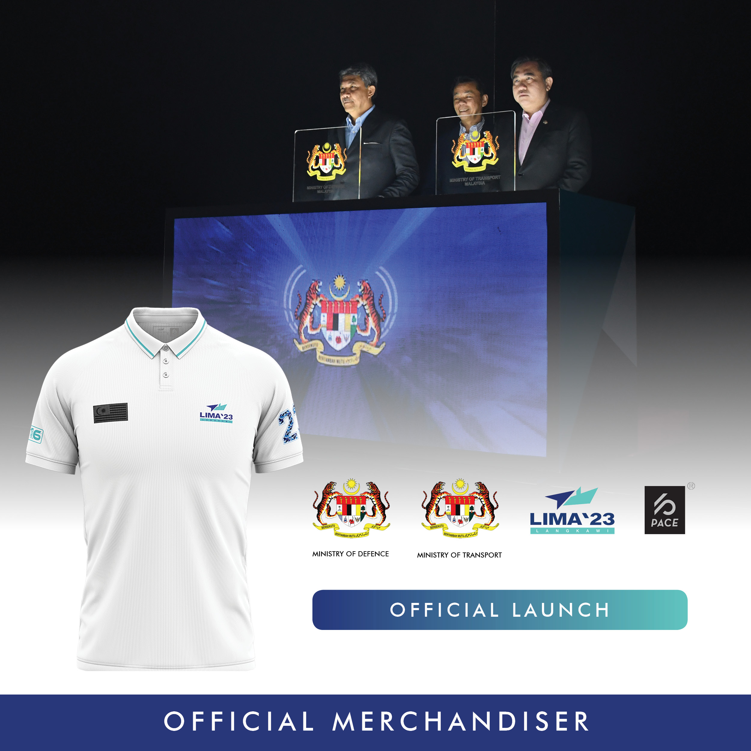 LIMA'23 Classic Polo Tee White