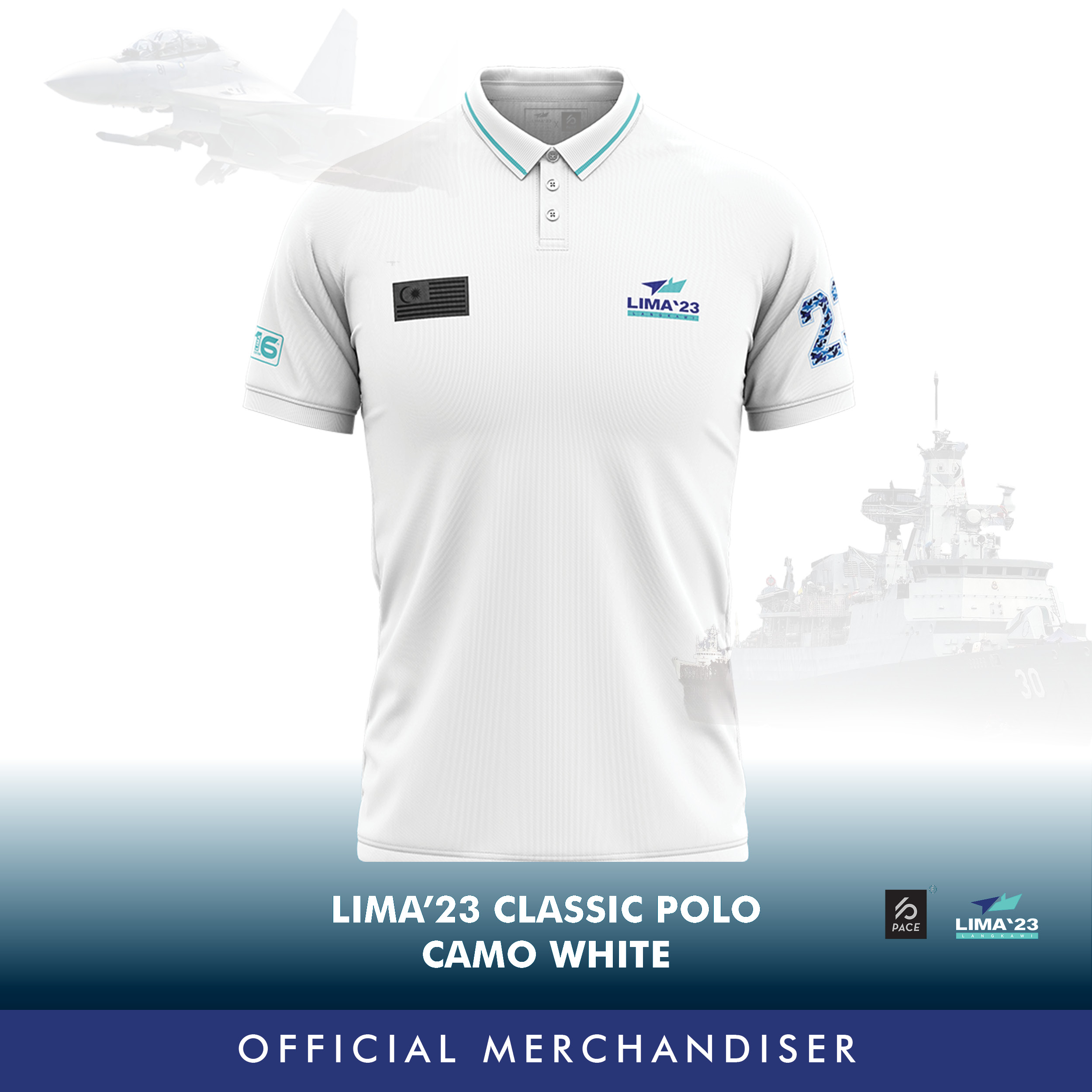 LIMA'23 Classic Polo Tee White