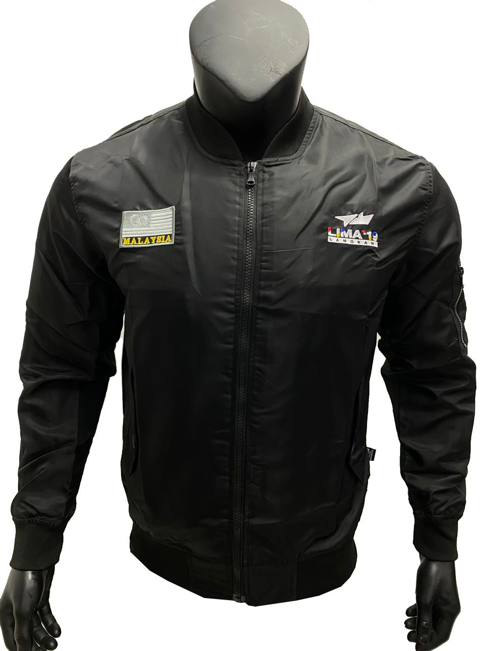 LIMA'19_30 Airforce Stylish Jacket with Colour Maroon & Black