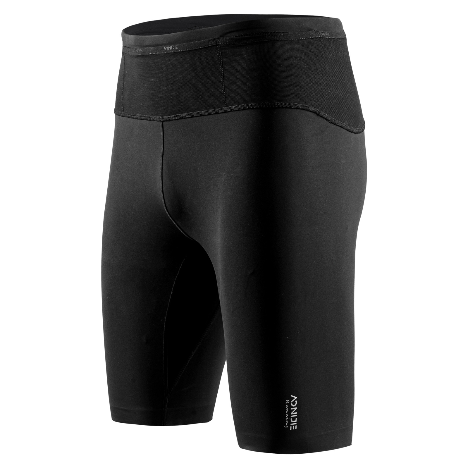 AONIJIE FM5120 Men Sports Compression Pants Lightweight Tight Running Pants Moisture Absorption Wear-resistant Non-slip Black Riding Trousers