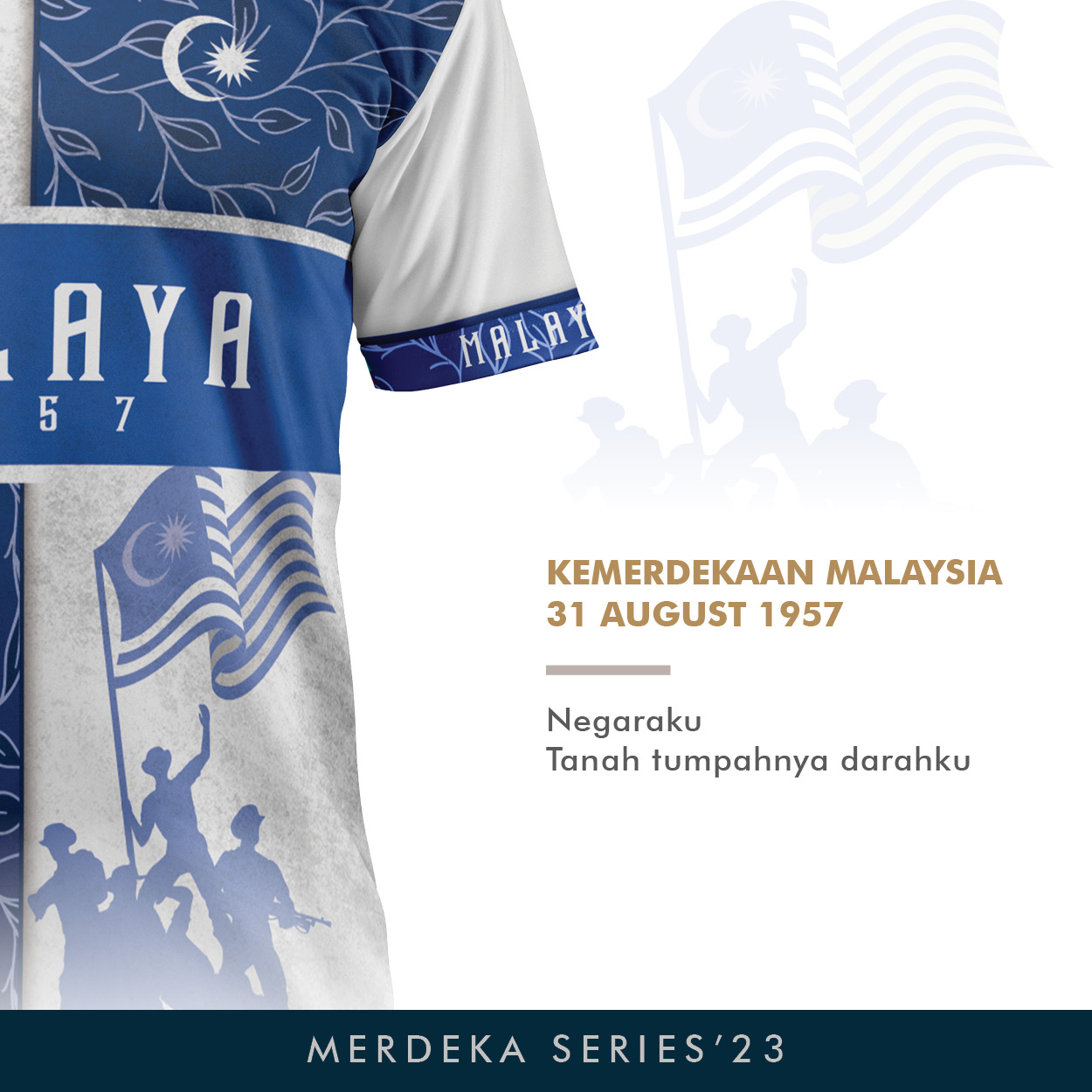 Merdeka Retro & Long Sleeve Blue Series