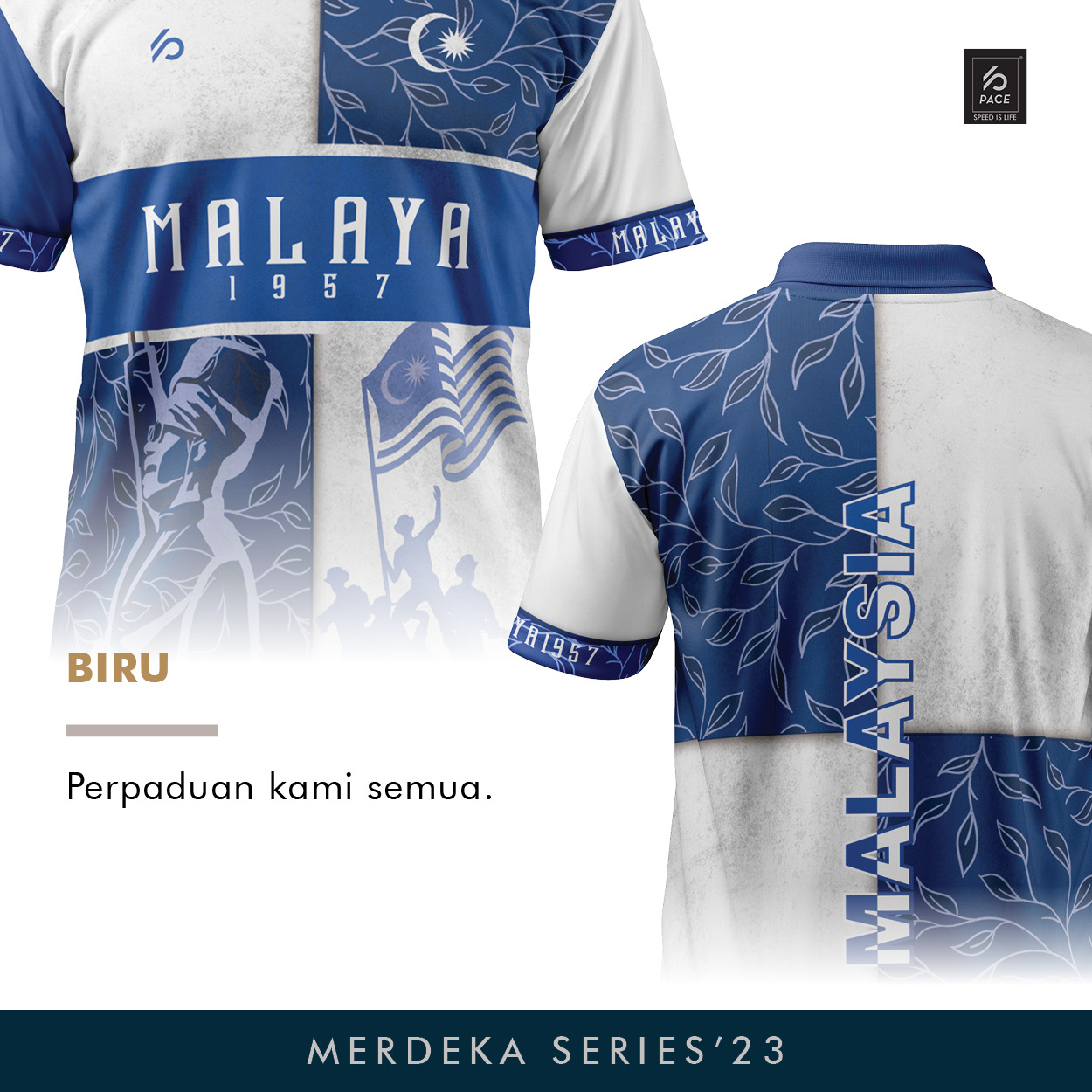 Merdeka Retro & Long Sleeve Blue Series