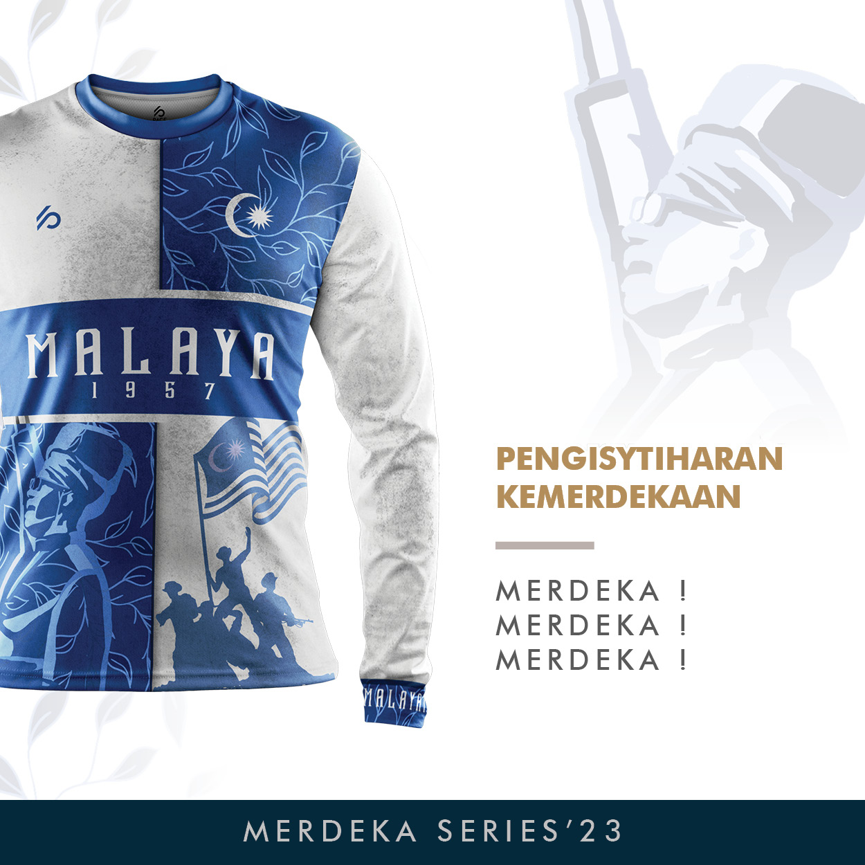 Merdeka Retro & Long Sleeve Blue Series