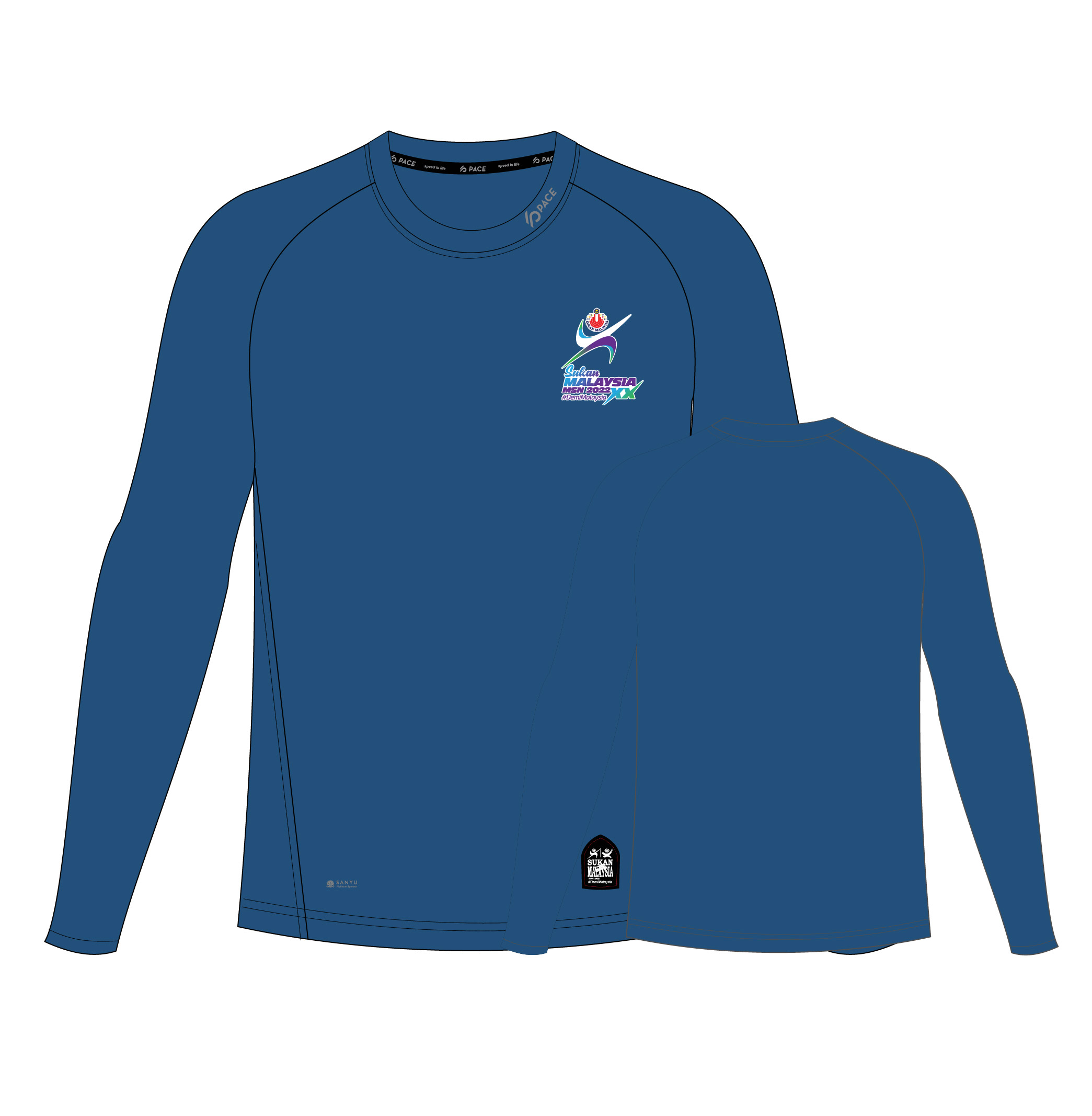 Sukan Malaysia XX MSN 2022 - SUKMA T-SHIRT ClimaFIt -PACE