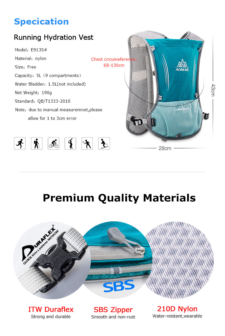 Running Hydration Backpack (5L)