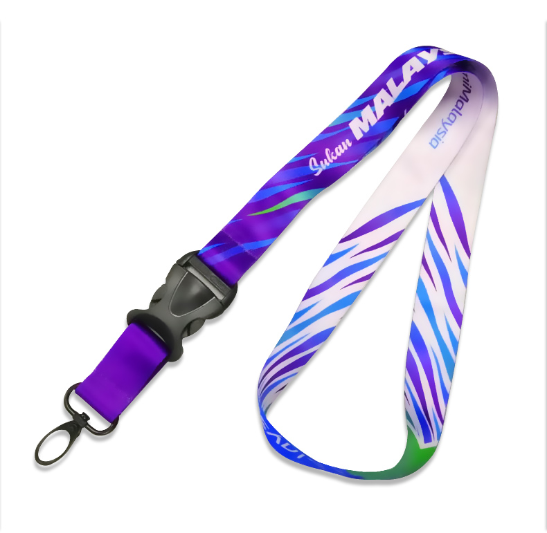 Sukan Malaysia XX MSN 2022 - Lanyard Full Sublimation 2 side printing with Black Hook