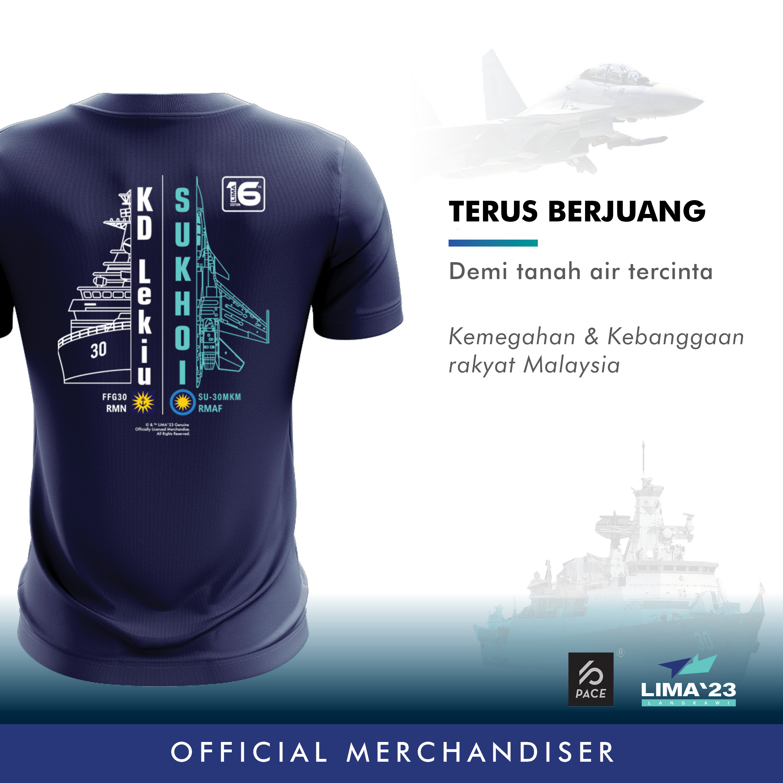 Lekiu x  Sukhoi LIMA'23 Graphic Tee Lima`23
