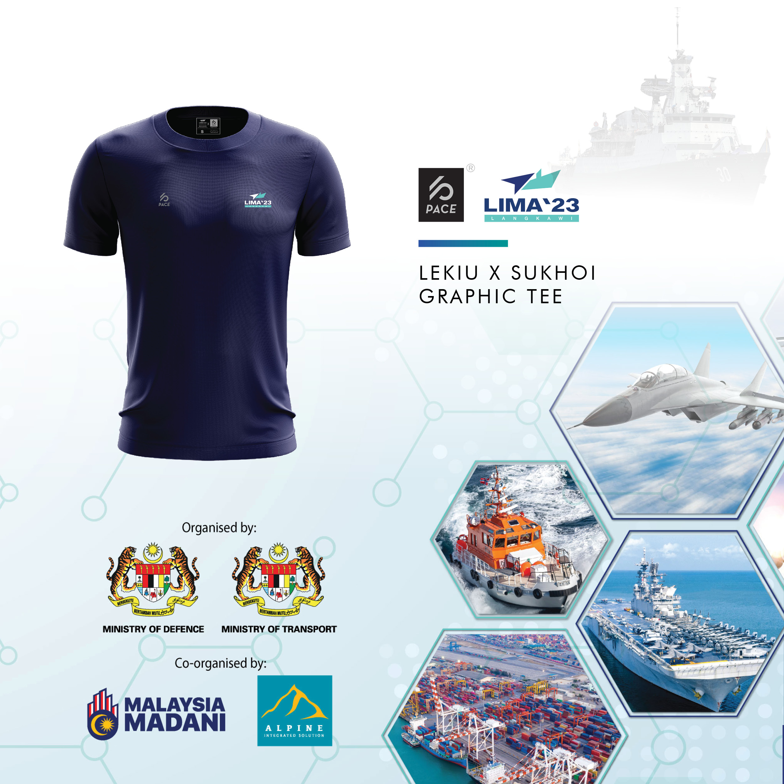 Lekiu x  Sukhoi LIMA'23 Graphic Tee Lima`23