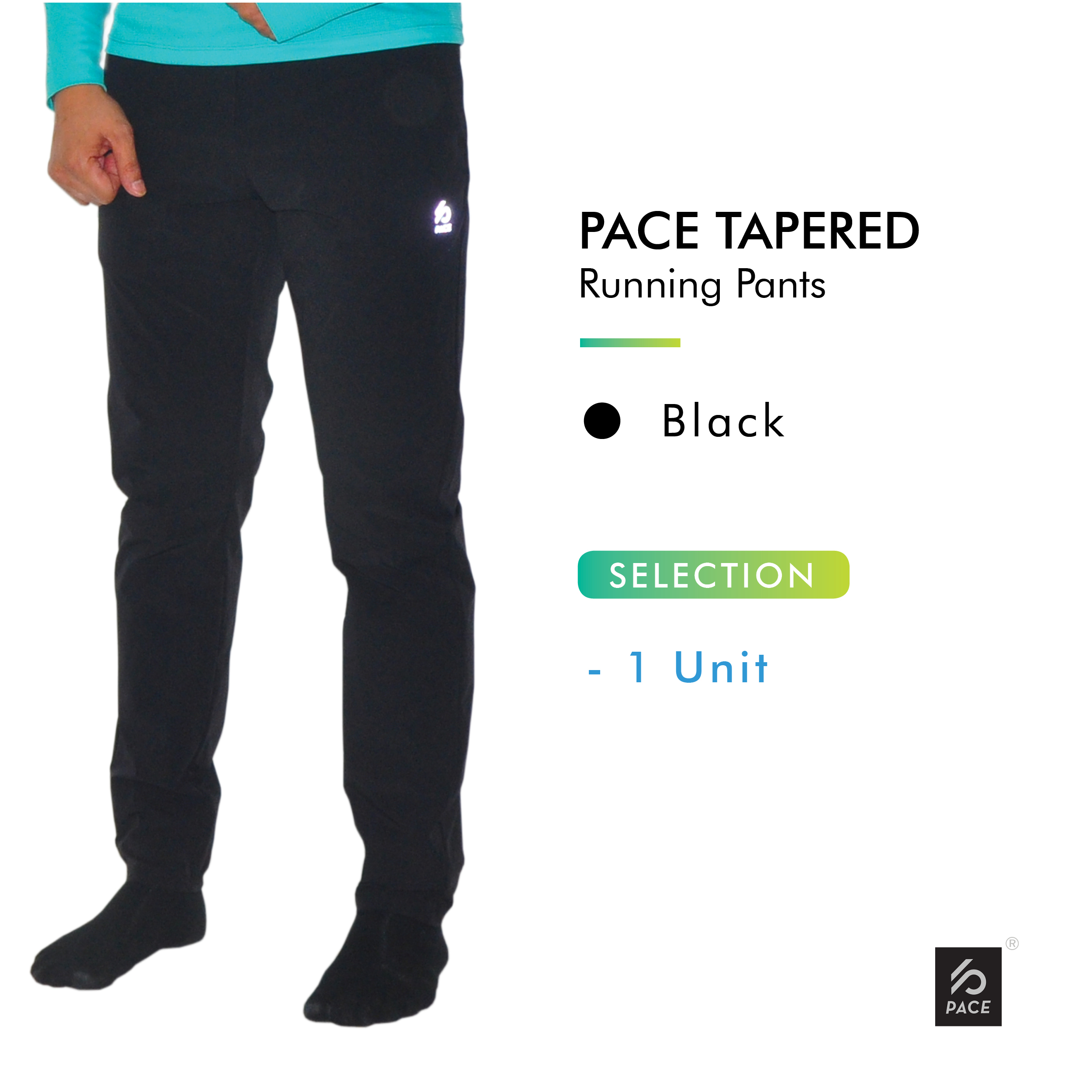 BLACK PACE Tapered Men's Running Pants 