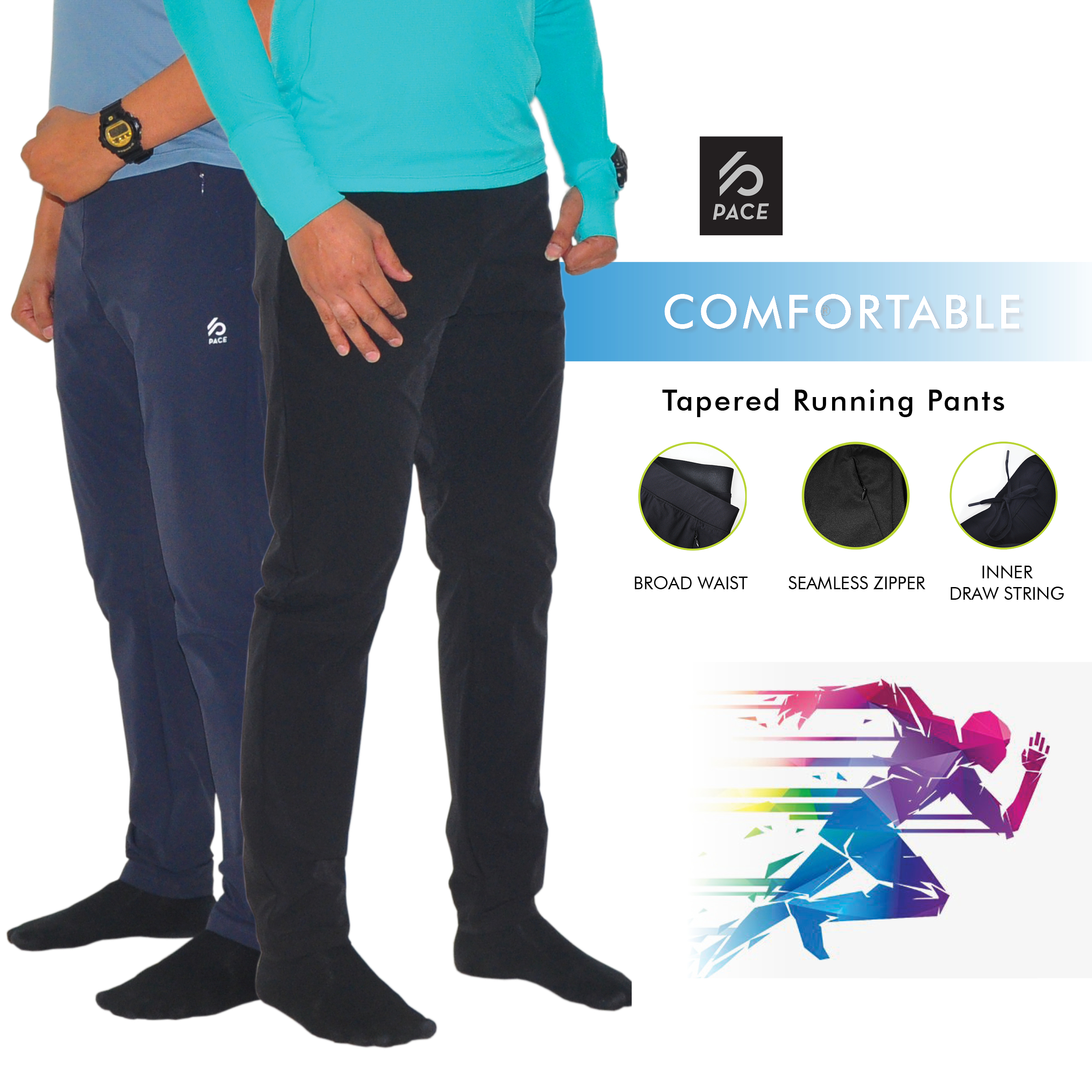 Na Tapered Men’s Running Pants For Outdoor Running Fitness Daily Wear 