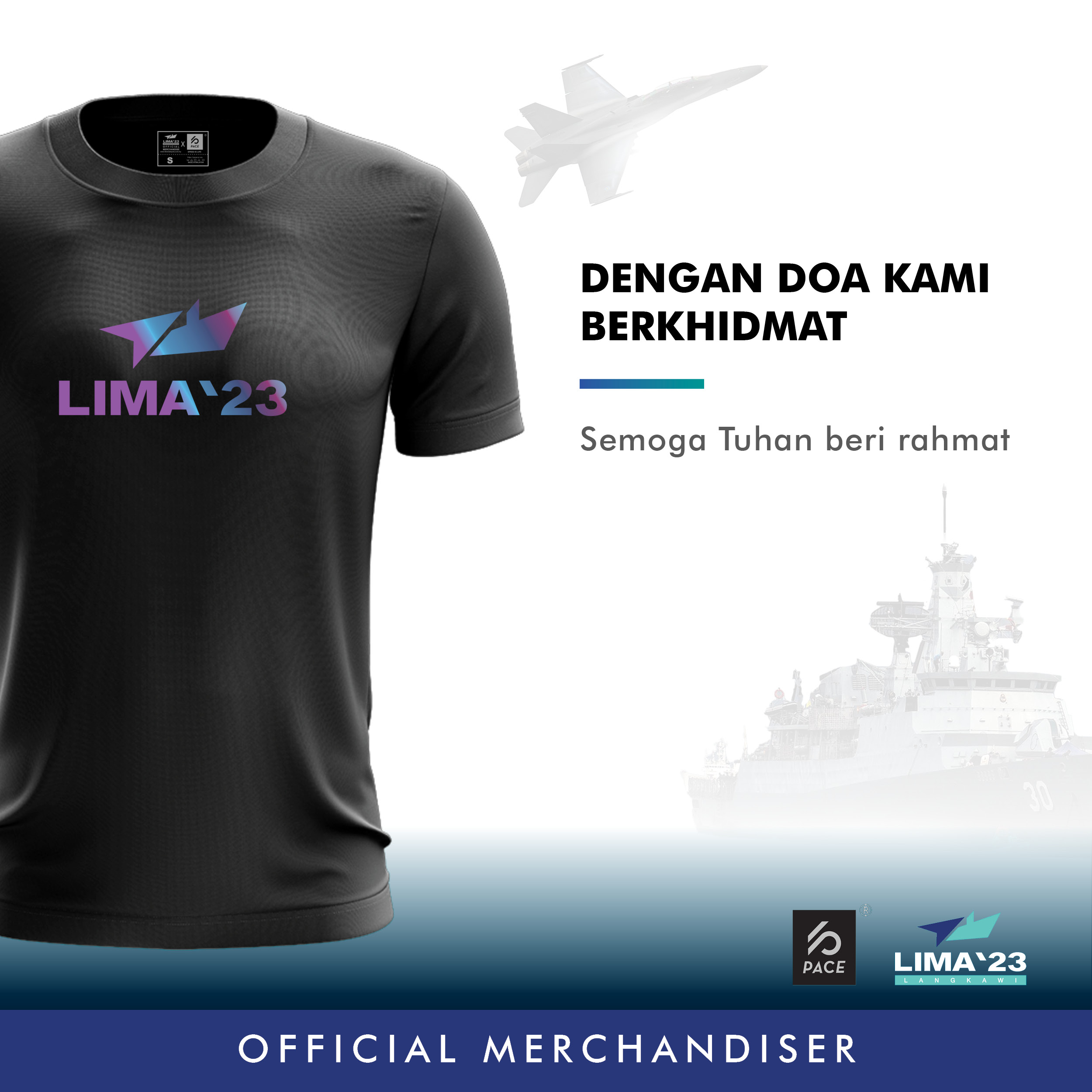 LIMA'23 Kids Rainbow Reflective Tee Shirt Black & White