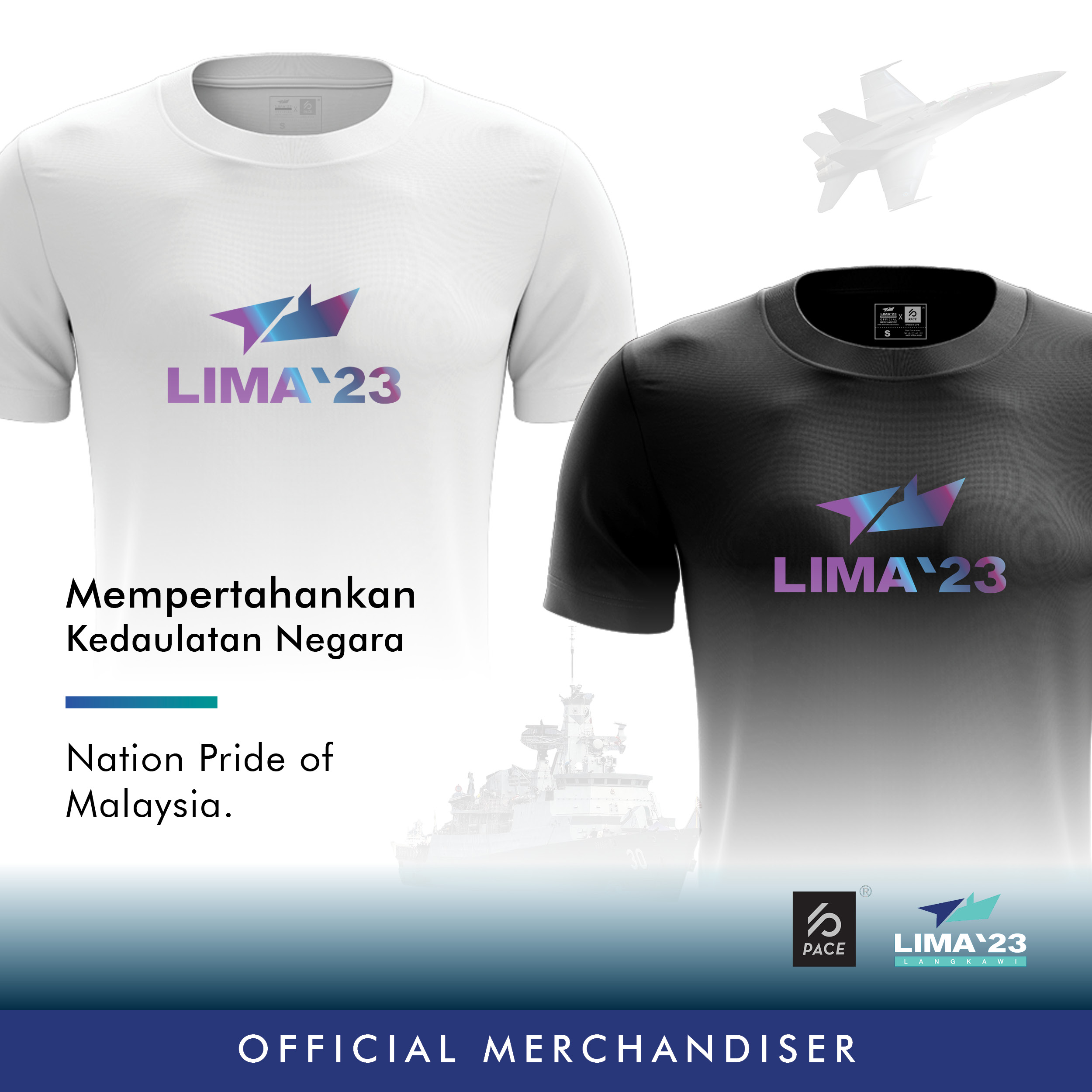 LIMA'23 Kids Rainbow Reflective Tee Shirt Black & White