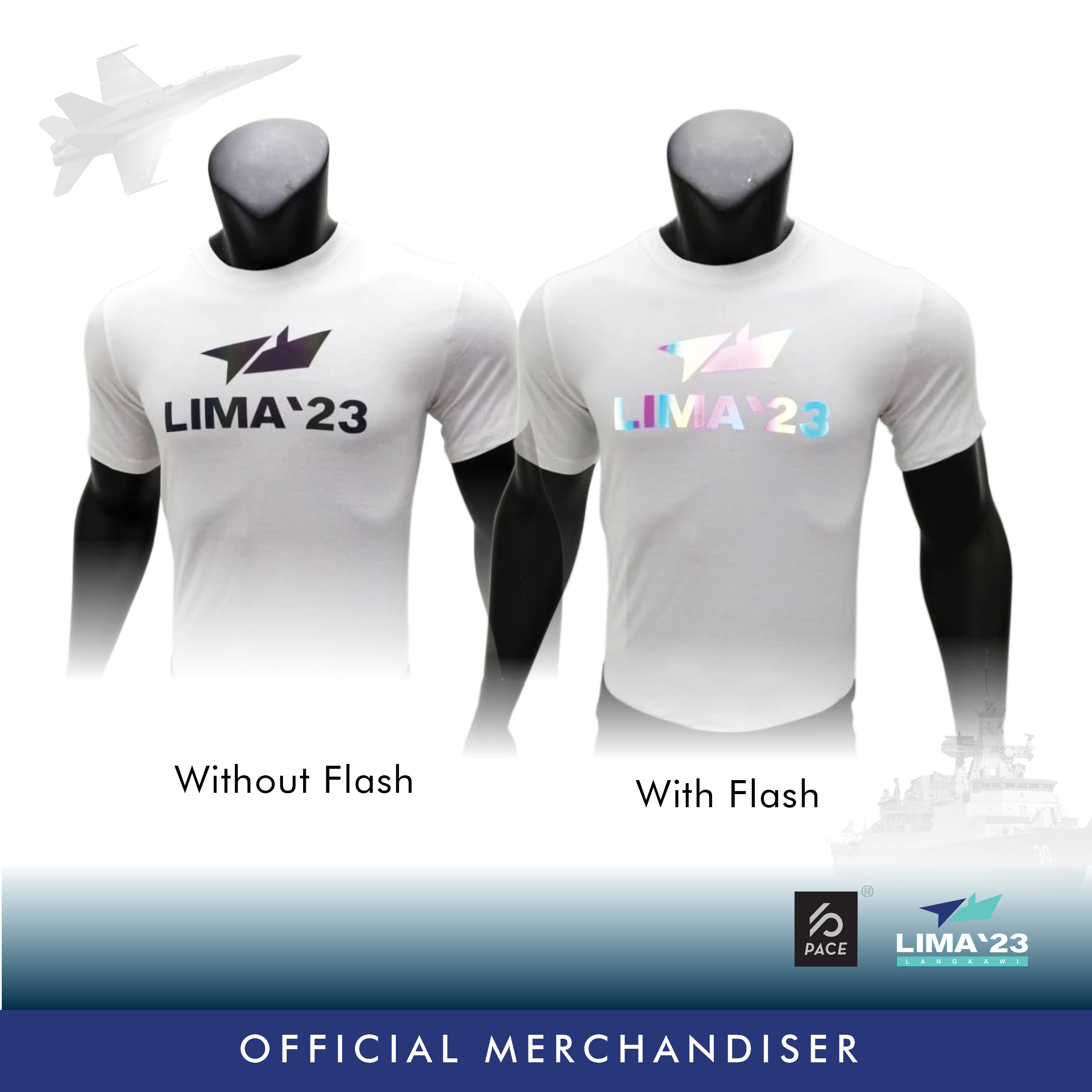 LIMA'23 Kids Rainbow Reflective Tee Shirt Black & White