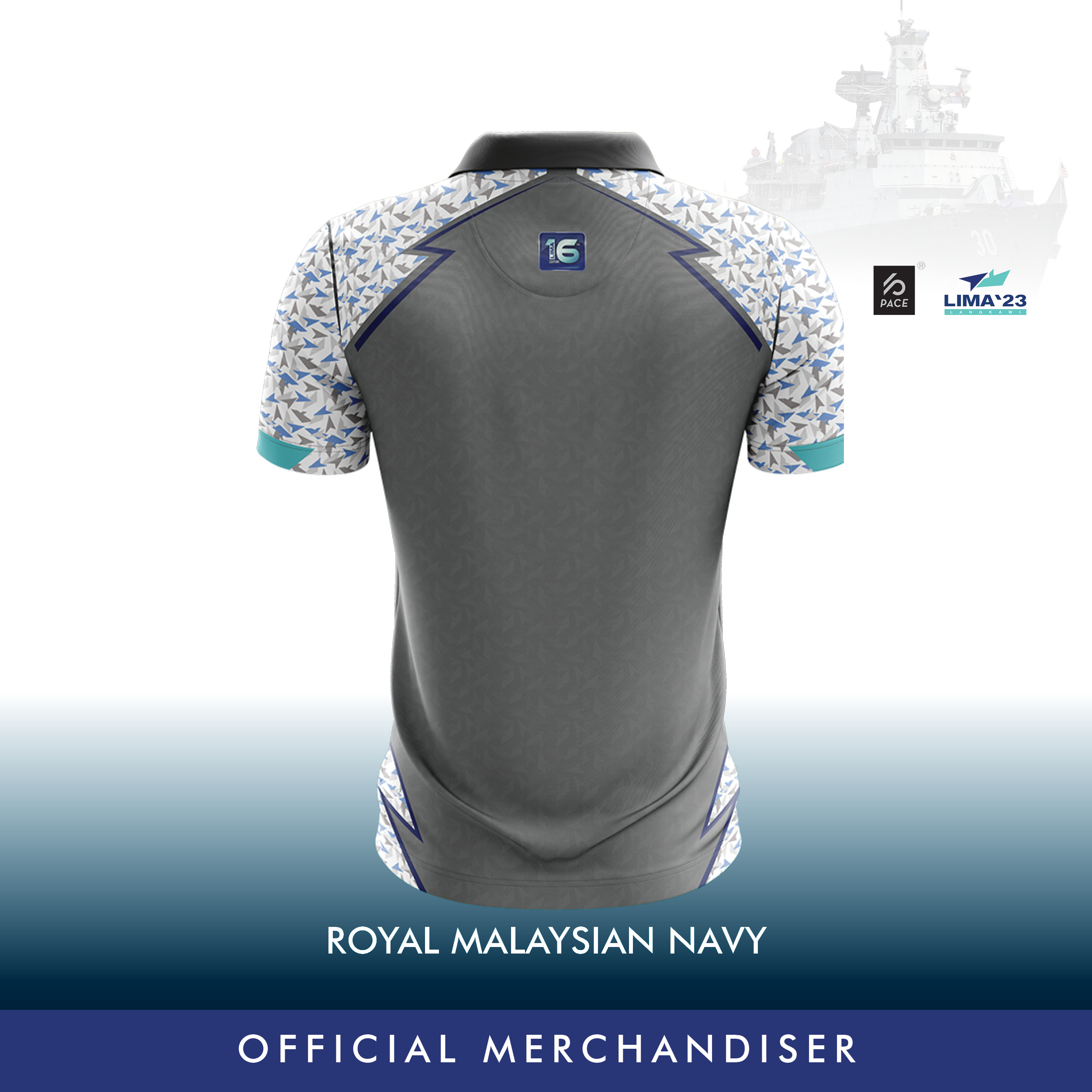 LIMA23 Navy Camo Polo Shirt