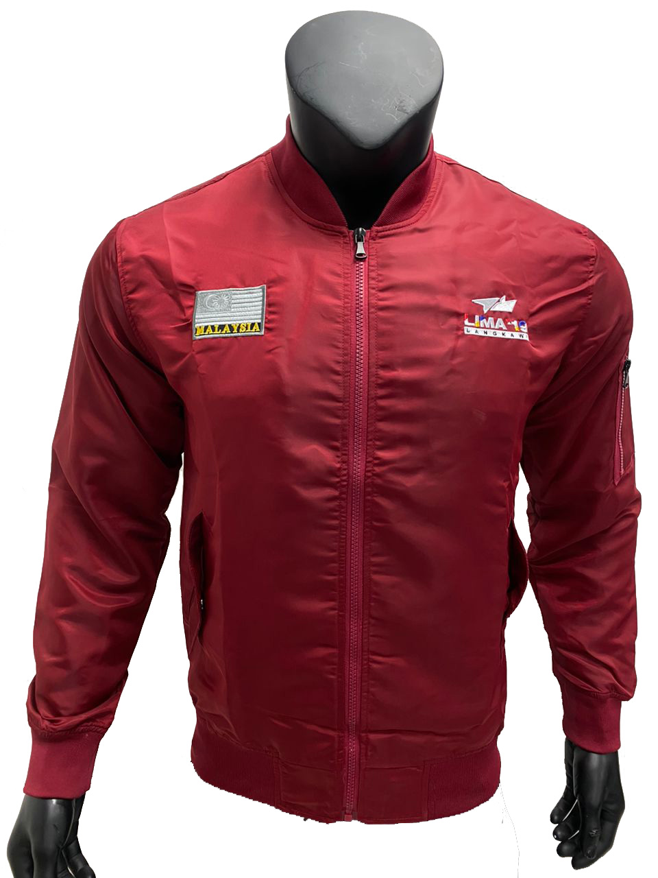 LIMA'19_30 Airforce Stylish Jacket with Colour Maroon & Black
