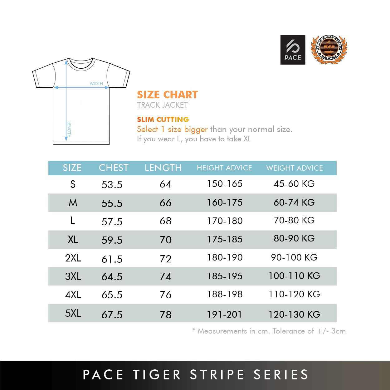 TIGER STRIPE SERIES -TEAM MALAYSIA TRACK JACKET