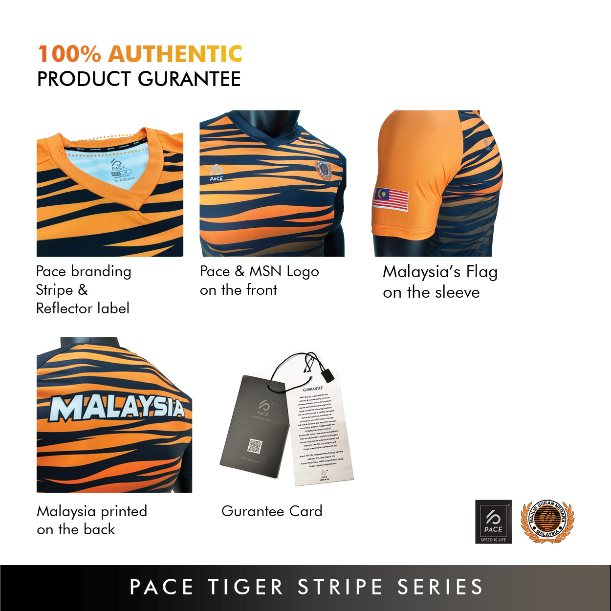 TIGER STRIPE SERIES -TEAM MALAYSIA JERSEY-BLK