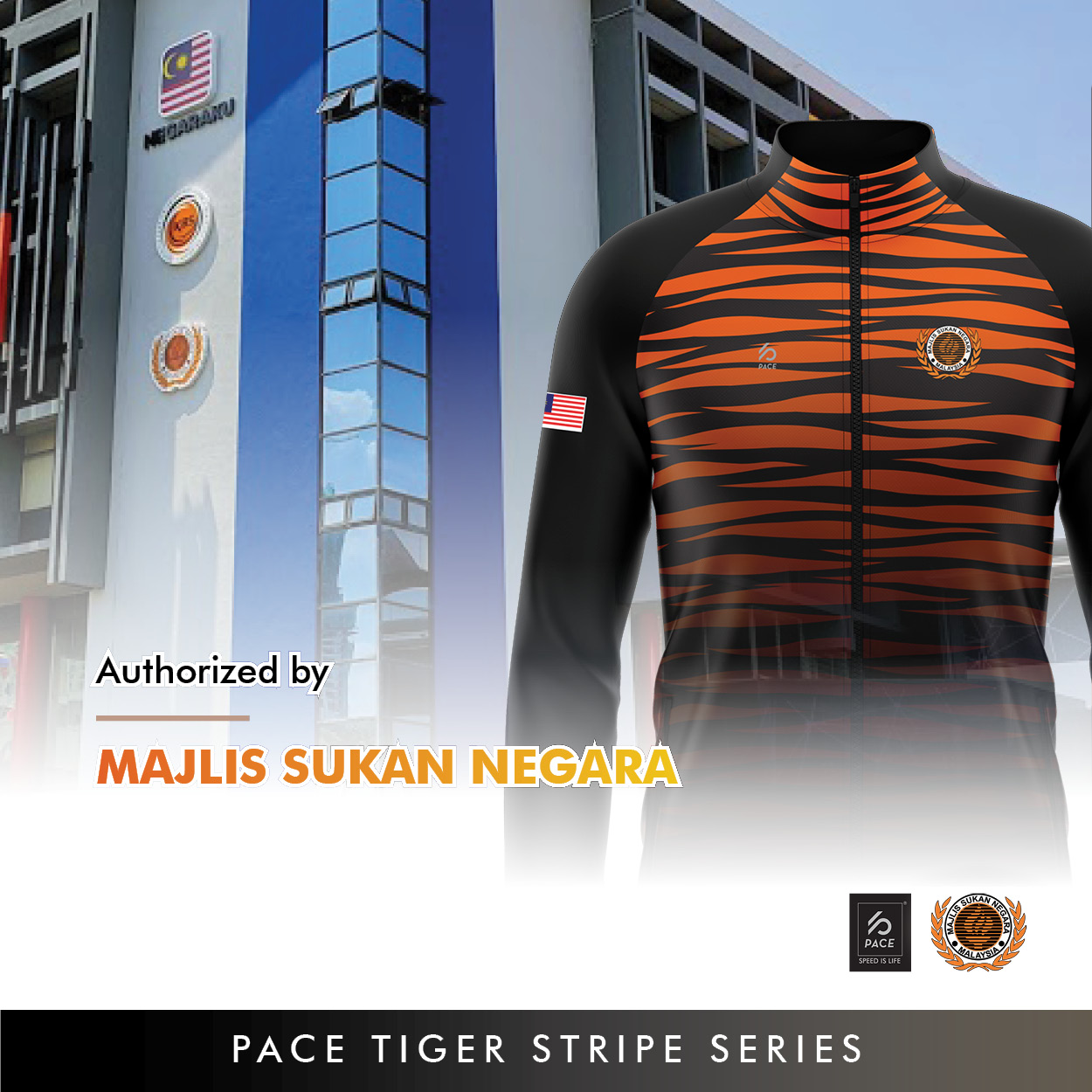 TIGER STRIPE SERIES -TEAM MALAYSIA TRACK JACKET