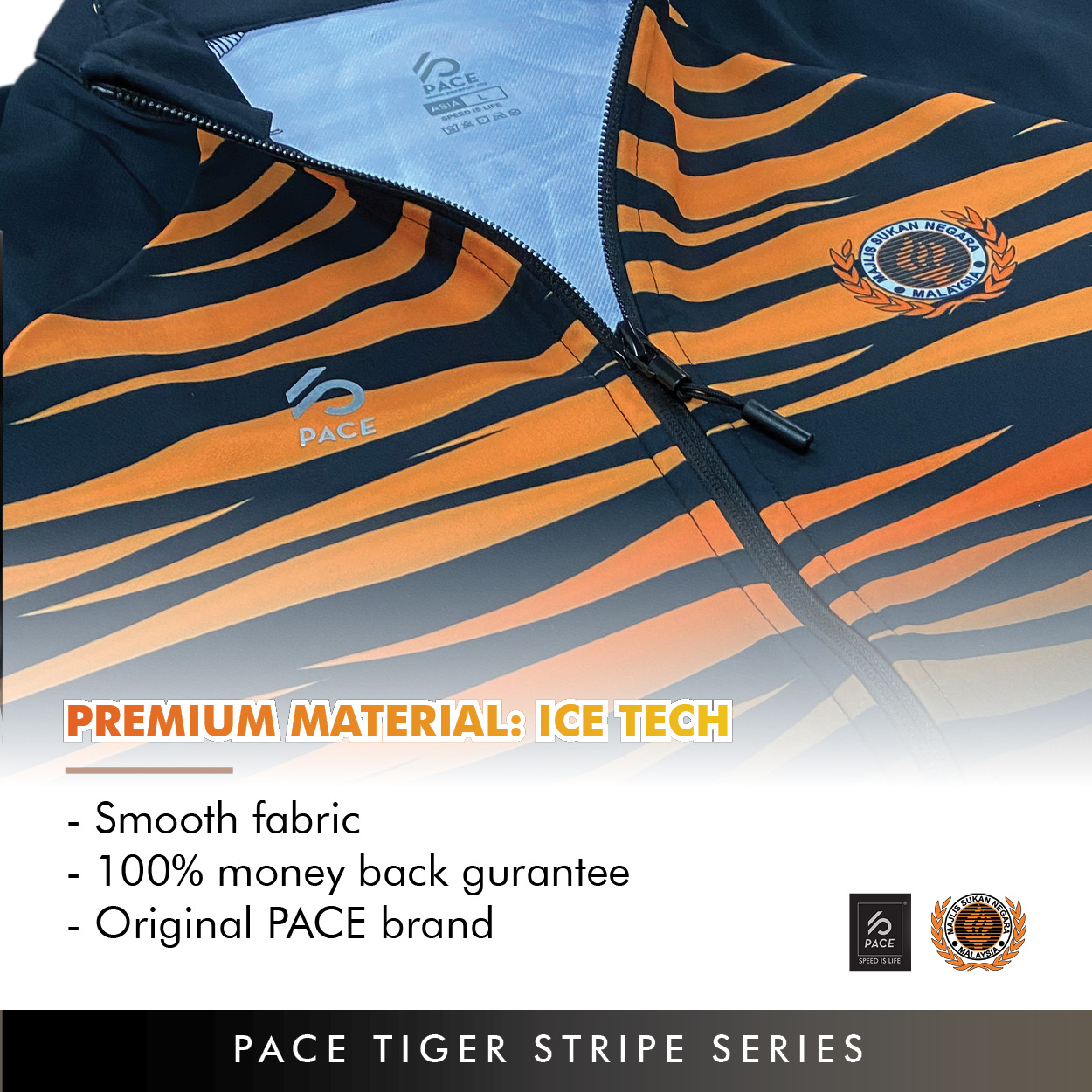 TIGER STRIPE SERIES -TEAM MALAYSIA TRACK JACKET