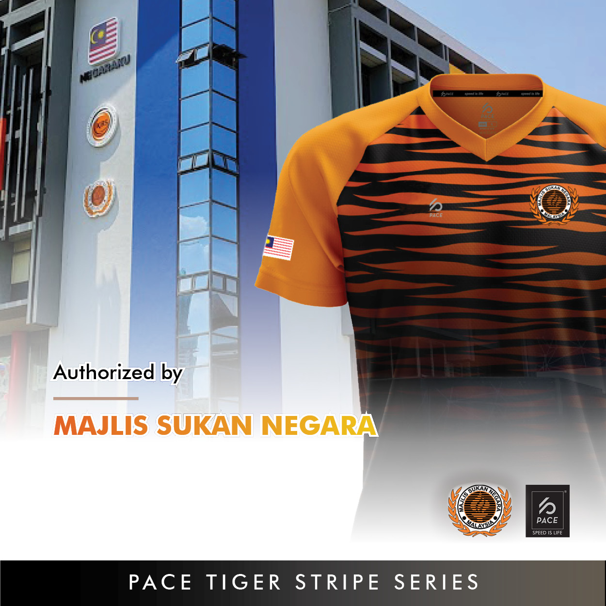 TIGER STRIPE SERIES -TEAM MALAYSIA JERSEY-BLK