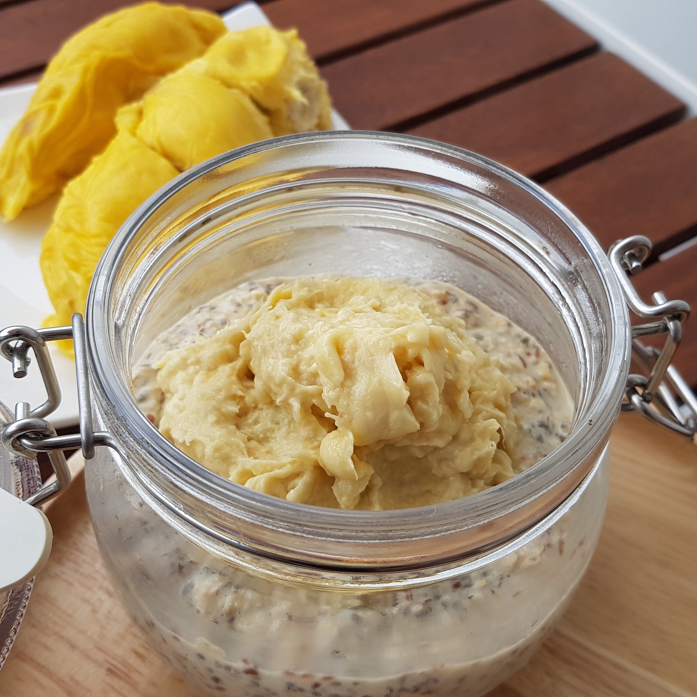 Ultimate Durian Boost Lactation Overnight OatsOvernight Oats,Durian,Lactaction Overnight Oats,Fruit