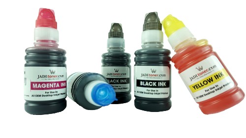 Jadi [5 In 1 Set] Universal Inkjet Printer CISS Refill Ink Dye Ink 100ml For Use In Epson HP Canon Brother Lexmark