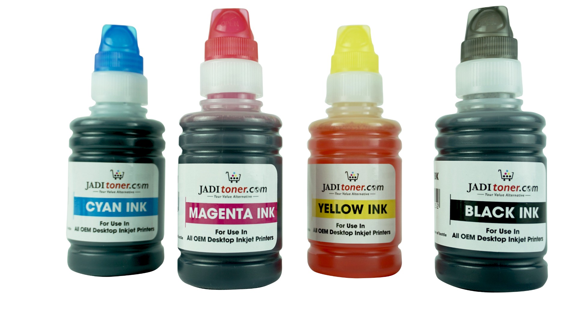 Refill Ink (CYMK Set - 100ml) For Use In Epson / HP / Canon / Brother Inkjet and Deskjet Printer (UNIVERSAL)