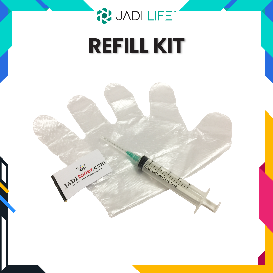 Ink Refill Kit (Syringe & Gloves)