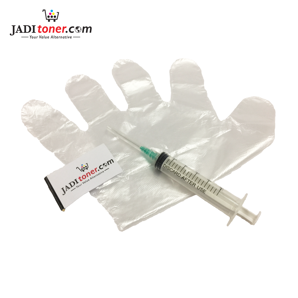 Ink Refill Kit (Syringe & Gloves)