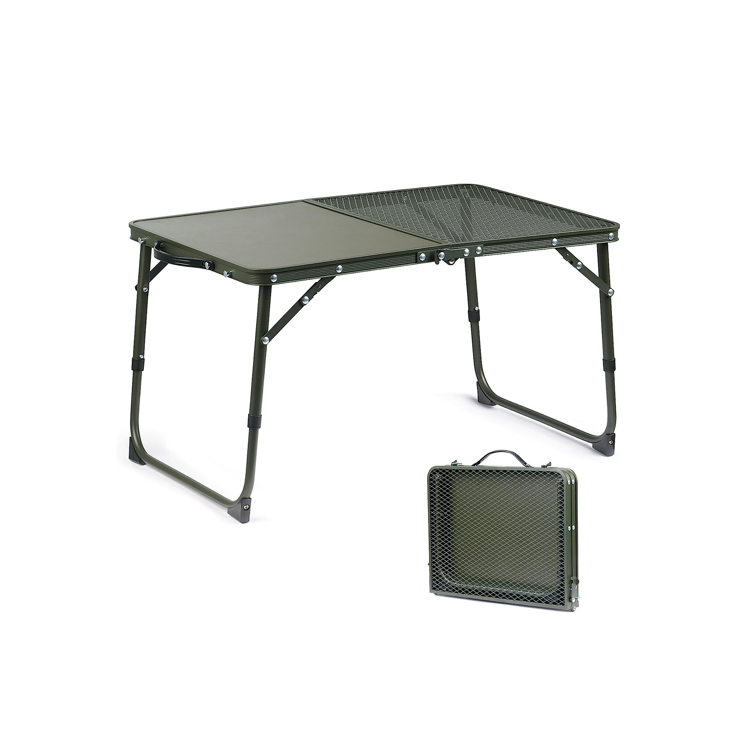 Naturehike キャンプ テーブル 2段階高さ調整可能 1.4kg 軽量 耐