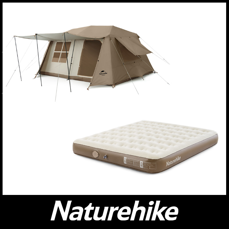 Naturehike Village13 ワンタッチ テント 3-6人用 UVカード 13㎡ 広い